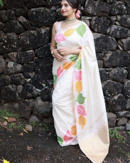 Pure Silk Woven Design Saree Festive Wear