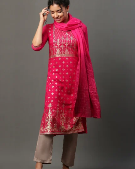 Women's Pink Voile Dupatta