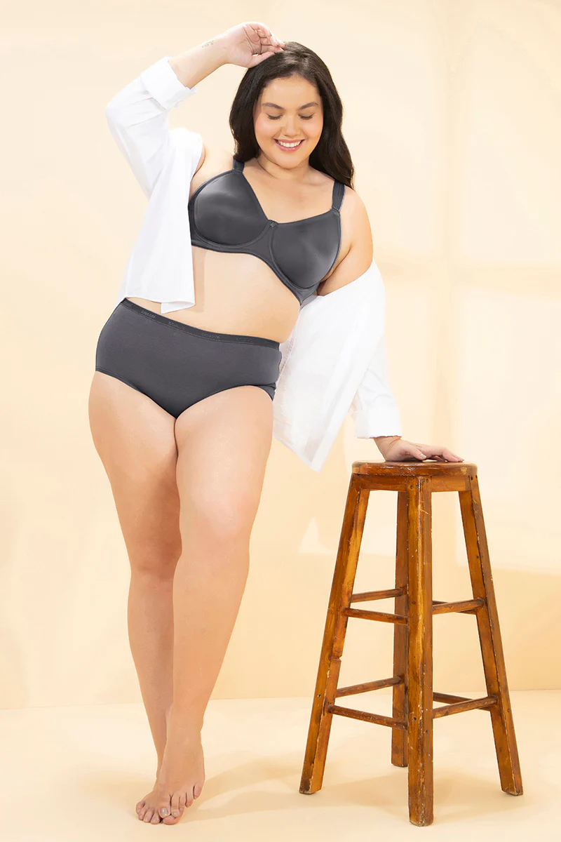 Blackened Pearl Delight Minimizer Non-Padded Wired Bra - Image 6