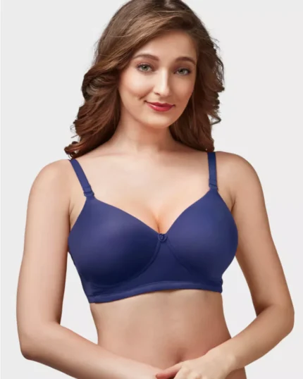Blue Women Full Coverage Non Padded Bra