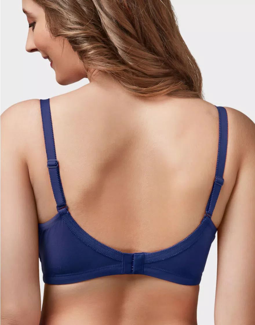 Blue Women Full Coverage Non Padded Bra - Image 4